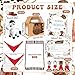 Jiytivity 62 Pcs Adopt a Horse Animal Party Favors Include 12 Mini Stuffed Horse 12 Boxes 12 Brown Hat 12 Red Scarf 12 Cards 1 Adopt Sign 1 Fence for Adopt a Grassland Animal Party Favor Pet Birthday Supplies - Image 4