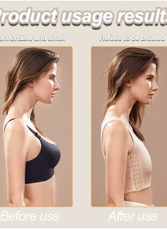 SYOSI Women's Casual Sport Chest Vest, Women Breathable Cotton Elastic Band Chest Binder Tank Top, for Chest Breathable Sports Bra Binder Women's Bustiers Corsets, Four Seasons Sports Tank Tops (Size:XL)  - Image 4