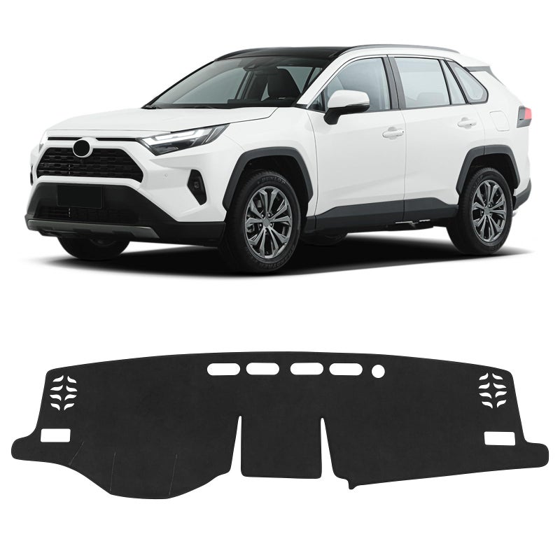 غطاء داش من بيرسيتشي لتويوتا RAV4 2025 2024 2023 2022 2021 2020 2019 هايبرد برايم PHEV ملحقات غطاء لوحة القيادة فانيلا غطاء داش غطاء وحدة التحكم المركزية واقي الشمس وسادة الحماية