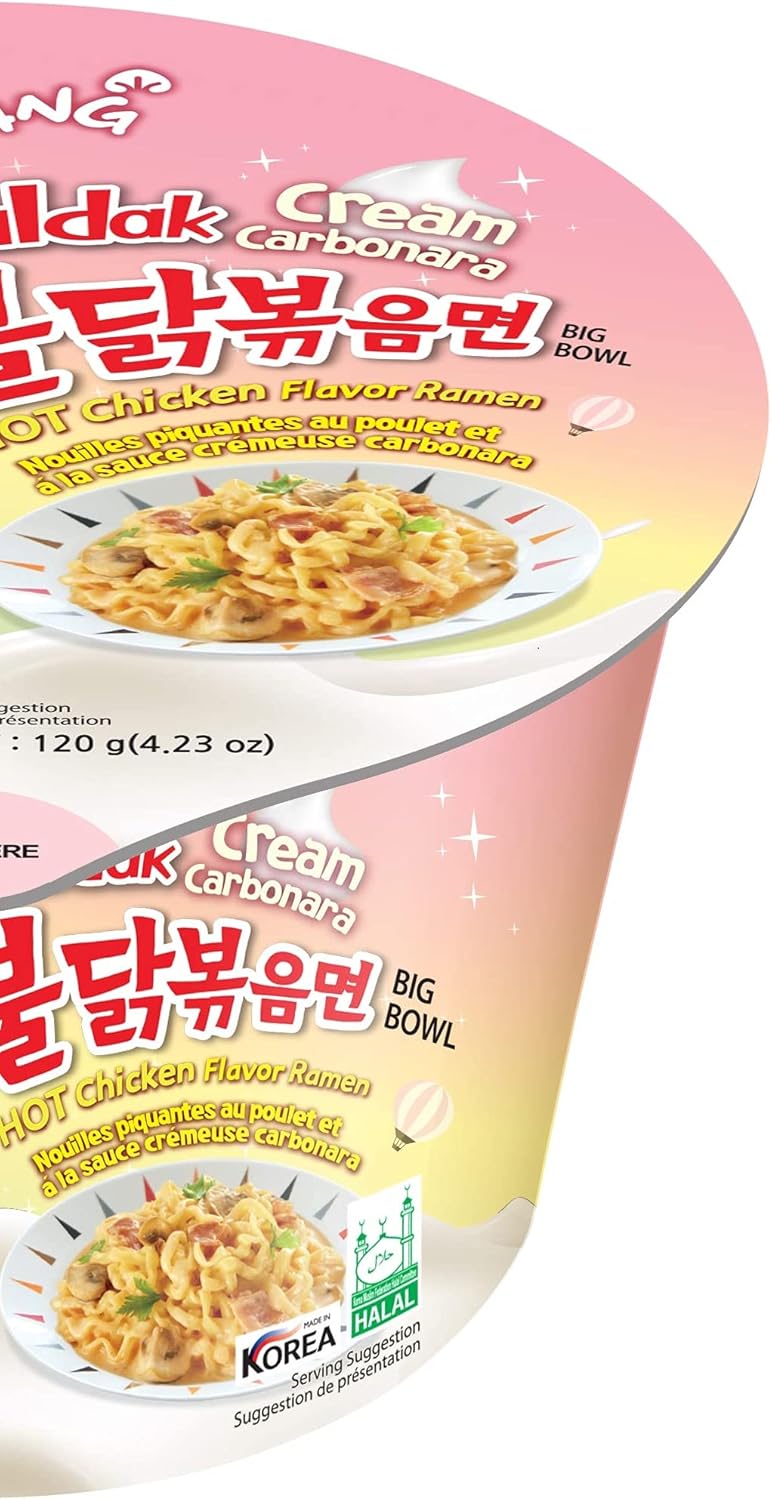 Samyang Buldak Ramen Cream Carbonara Big Bowl - Image 2
