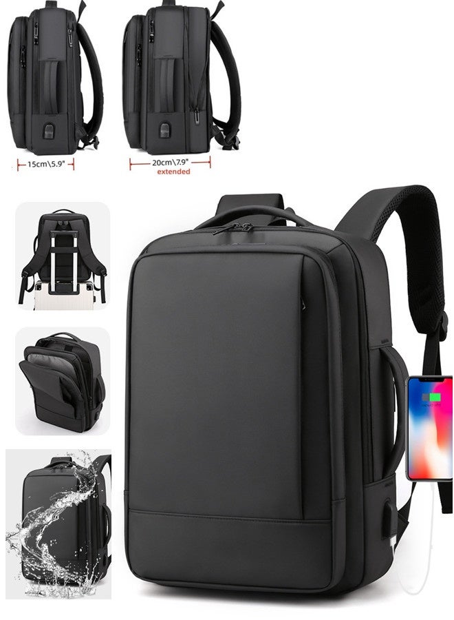 فيب هوم حقيبة ظهر كمبيوتر محمول خاص بالأعمال حقيبة خلفية للسفر حقيبة كمبيوتر محمول مقاومة للماء مع كمبيوتر محمول محمول محمول حقيبة كمبيوتر محمول للسفر - Image 1
