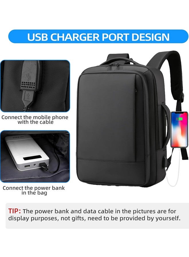 فيب هوم حقيبة ظهر كمبيوتر محمول خاص بالأعمال حقيبة خلفية للسفر حقيبة كمبيوتر محمول مقاومة للماء مع كمبيوتر محمول محمول محمول حقيبة كمبيوتر محمول للسفر - Image 3