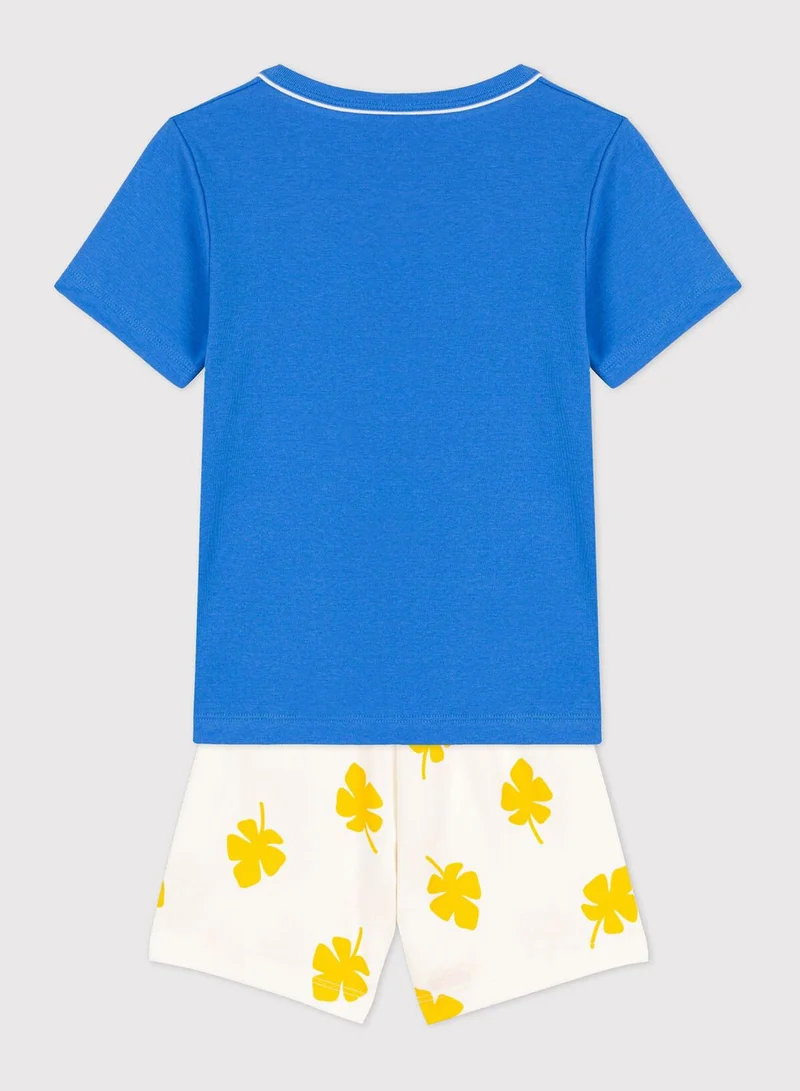Petit Bateau Kids Leaf Print Pyjama Set