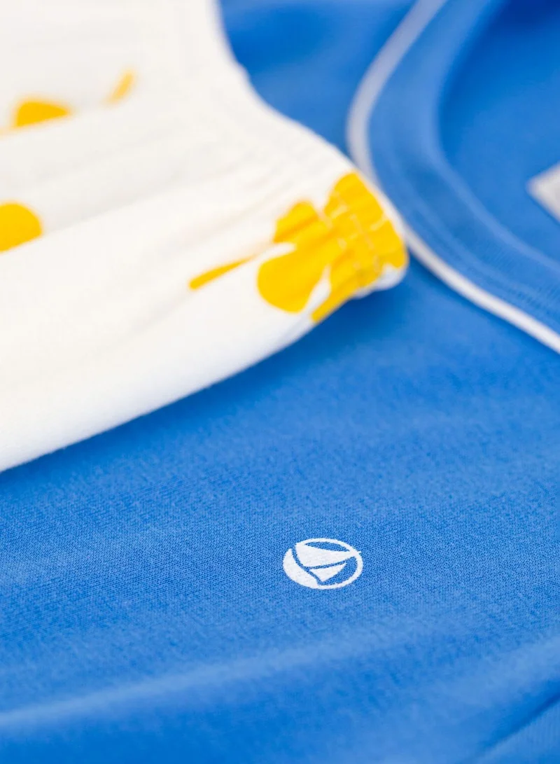Petit Bateau Kids Leaf Print Pyjama Set