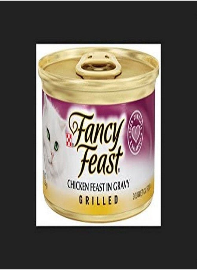 Fancy Feast - Fancy Feast Grilled Chicken Feast In Gravy Cat Food 3 Oz (Pack Of 24) - Image 1