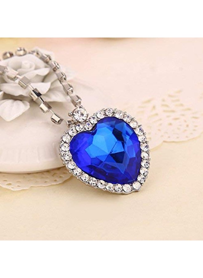 Crystals from Swarovski Valentine Special Sparkling Heart  Pendant  (Blue Heart Pendant Set) fgs..fg - pzsku/Z7FBA8C9B49FB9DBD7857Z/45/_/1729064203/2f08de52-cd93-4a21-8b08-f4433243f069