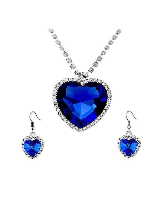 Crystals from Swarovski Valentine Special Sparkling Heart  Pendant  (Blue Heart Pendant Set) fgs..fg - pzsku/Z7FBA8C9B49FB9DBD7857Z/45/_/1729064214/d5ecac59-523c-4d69-832c-46e15e1501bd