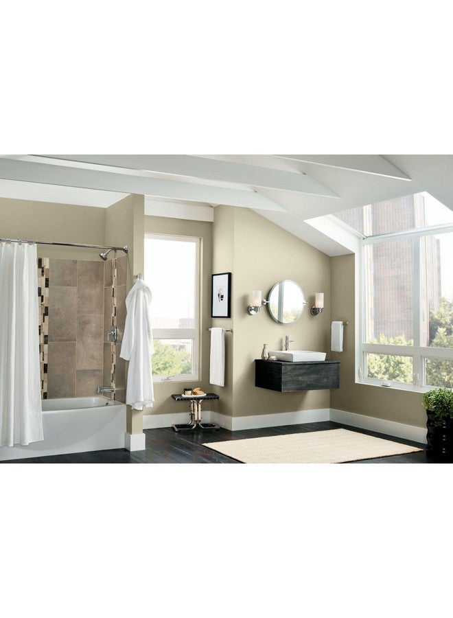 MOEN Moen Chrome 54-Inch to 72-Inch Adjustable Length Fixed Mount Single Curved Shower Curtain Rod for Bathroom, CSR2160CH  - Image 1