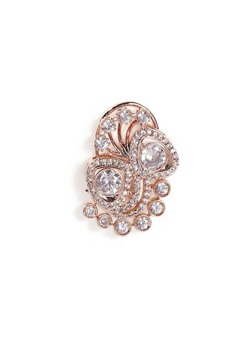 Priyaasi Rose Stone Studded Contemporary Studs