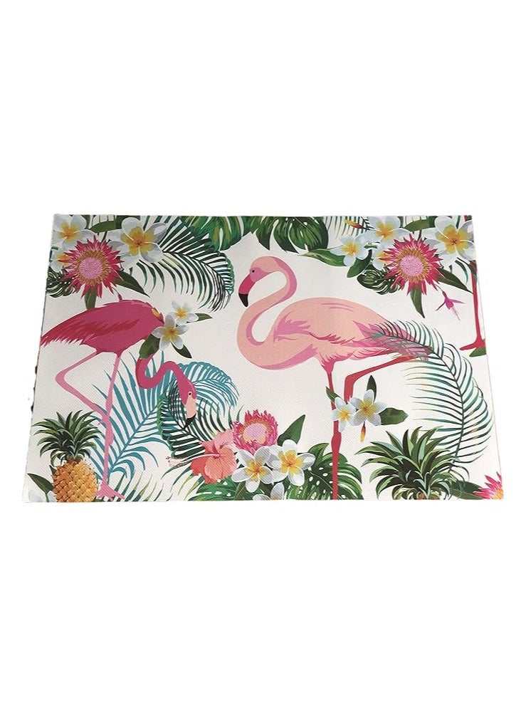 Spaceshoop 4 Piece Refrigerator Placemats for Table Runner Refrigerator Drawer or Closet Mats Shelving Protectors Flexible Plastic Easy to Clean Various Graphics - Image 1