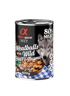 Alpha Spirit Meatballs with Boar and Thyme – 400g