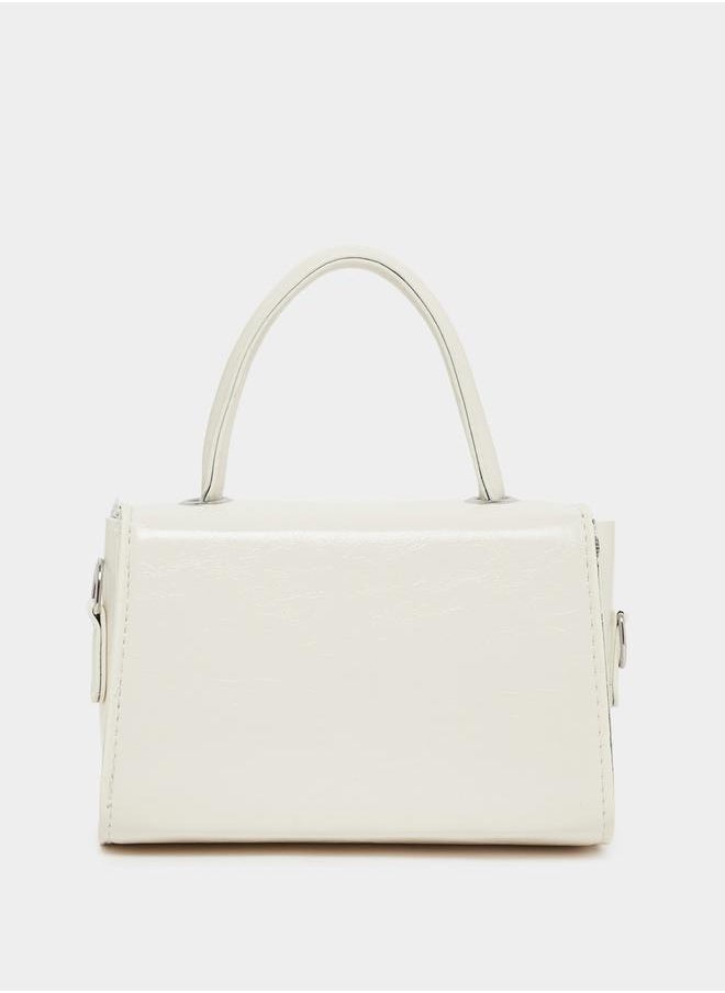 Styli Ribbon Accent Handbag with Top Handle  - Image 5