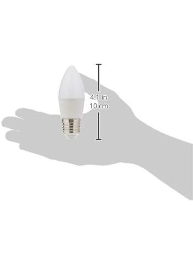 Narken 10 Pack 7W Edison Screw Daylight Cool white 6500K LED Power Saving Plastic coated Aluminum Candle Lamp Bulb Light. - Image 2