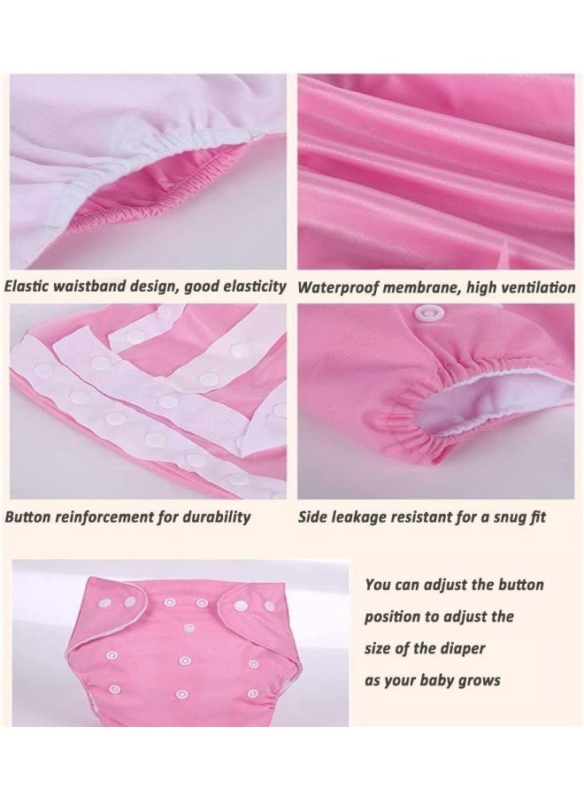 CSKB Baby Washable Reusable Cloth Diapers, 7 Pcs Diapers, 7 Count (Pack of 1) - Image 3