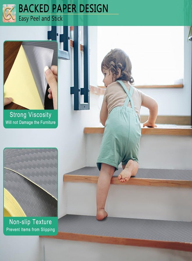 ChiKiner Self-Adhesive Shelf Liner Kitchen Liner, Waterproof Backed Paper Easy Peel and Stick Contact Liner Without Residue for Decor Your Desk Surface, Kitchen Countertops (Silver, 11.8 x 118.1 inches) - Image 4