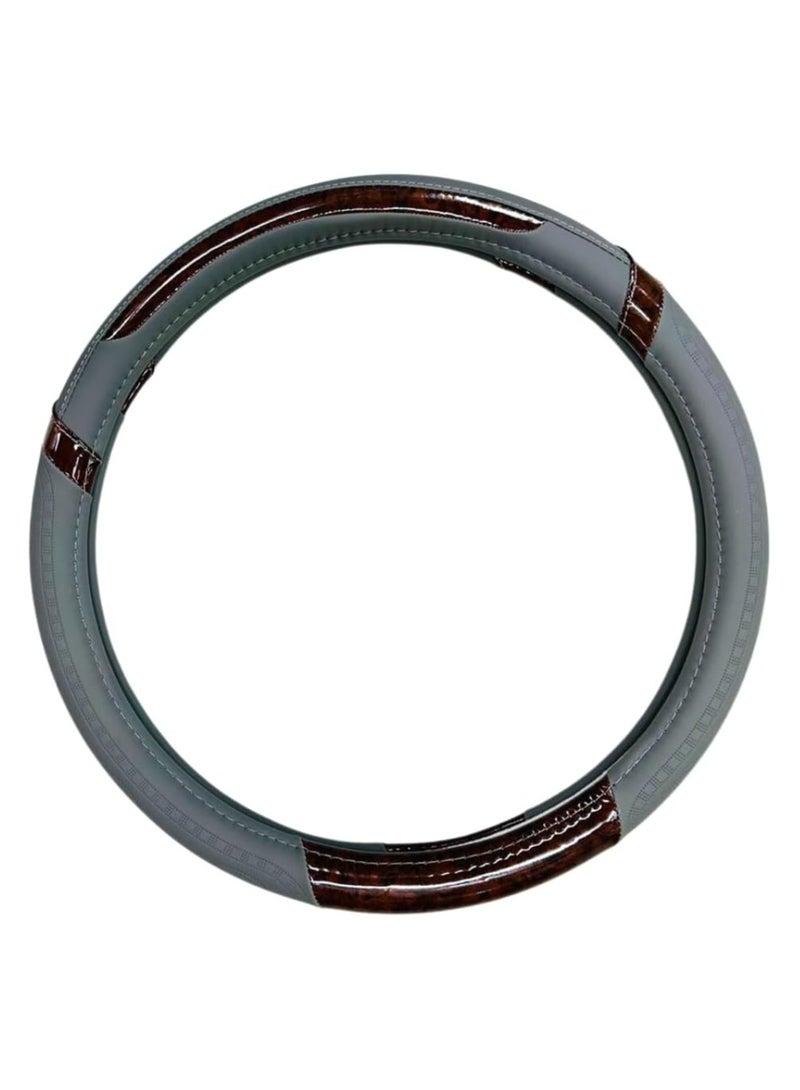 Universal Fit Car Steering Wheel cover Anti-Slip & Odour-free Leather Steering Wheel Protector, Car Interior Protection Accessories for Men Women - Image 1