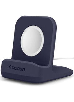 Spigen S350 Charger Stand for Apple Watch Ultra 49mm, Series 8/7/6/SE2/SE/5/4/3/2/1 (45mm,44mm,42mm,41mm,40mm,38mm) Durable TPU with Non-Slip Stable Base - Midnight Blue  - Image 2