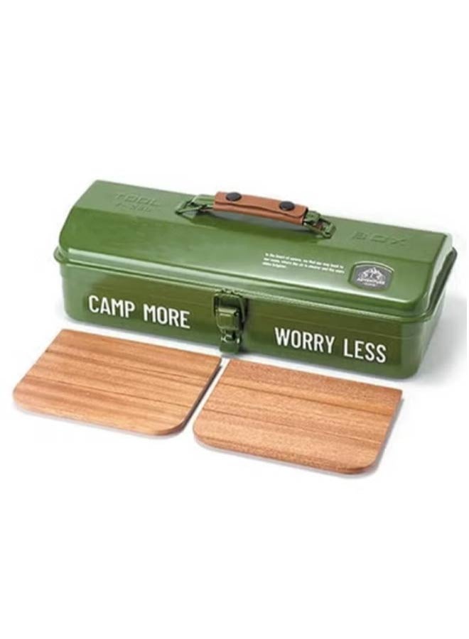 Camping & Picnic Portable Hand Storage Box, Sturdy Handle, Double Anti-Leak Buckle, IPX4 Waterproof, Lightweight Durable, Ideal For Camping/Beach/Hiking, Must-Have - Image 1