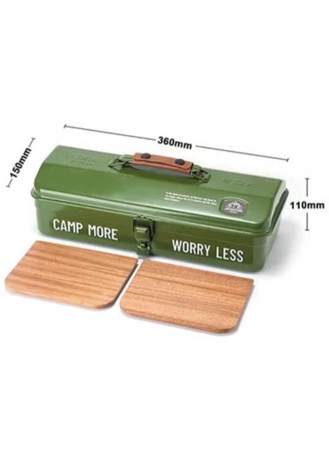 Camping & Picnic Portable Hand Storage Box, Sturdy Handle, Double Anti-Leak Buckle, IPX4 Waterproof, Lightweight Durable, Ideal For Camping/Beach/Hiking, Must-Have - Image 3