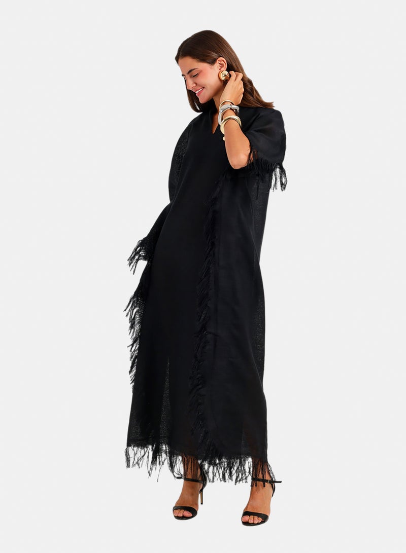 Carina Fringed Trim Maxi Dress - Image 3