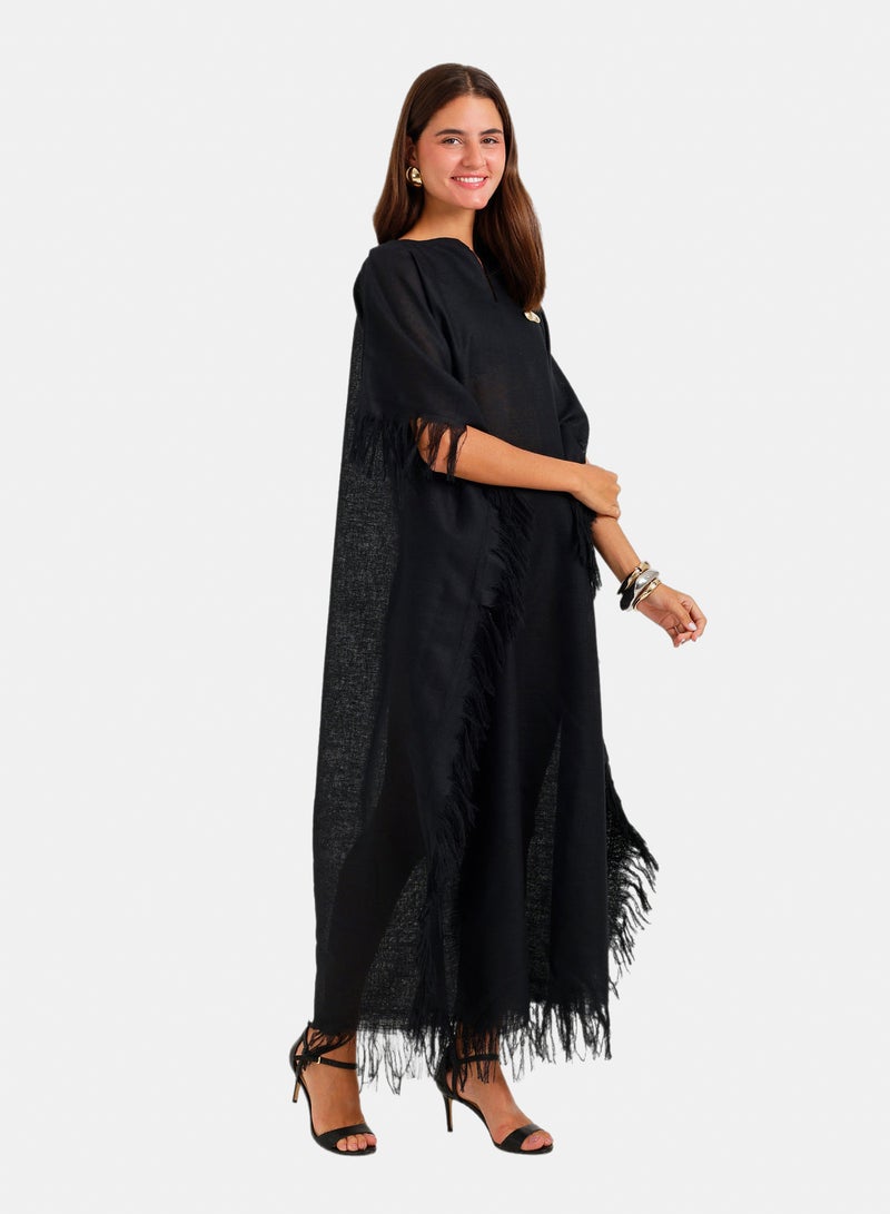 Carina Fringed Trim Maxi Dress - Image 2
