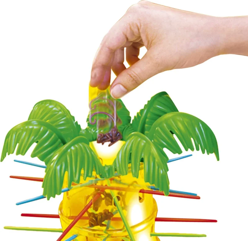 Mattel Games Tumblin Monkeys Game Easy to Learn with Monkey Game Pieces, Sticks and Game Unit For Children Ages 5 and Up 52563
