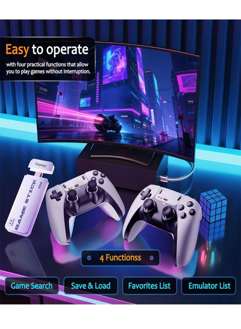 عصا وحدة الألعاب الجديدة اكتشف لعبة فتى الألعاب اللاسلكية وحدة الألعاب التلفزيونية، تضم أكثر من 20،000 لعبة كلاسيكية عبر 23 محاكي، بالإضافة إلى بطاقة 64 جيجابايت TF. التشغيل الفوري دون تنزيل أو تثبيت ؛ وأصبحت الألعاب الخالية من الإنترنت حقيقة واقعة الآن. اتصل بتلفازك وانغمس في مكتبة من أكثر من 20000 عنوان كلاسيكي. (اضغط على (تحديد) و (بدء) في نفس الوقت للعودة إلى القائمة الرئيسية) - Image 5