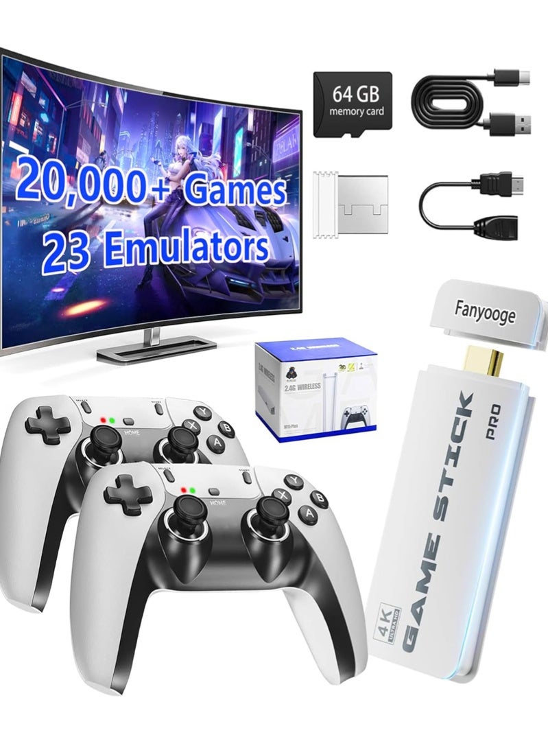 عصا وحدة الألعاب الجديدة اكتشف لعبة فتى الألعاب اللاسلكية وحدة الألعاب التلفزيونية، تضم أكثر من 20،000 لعبة كلاسيكية عبر 23 محاكي، بالإضافة إلى بطاقة 64 جيجابايت TF. التشغيل الفوري دون تنزيل أو تثبيت ؛ وأصبحت الألعاب الخالية من الإنترنت حقيقة واقعة الآن. اتصل بتلفازك وانغمس في مكتبة من أكثر من 20000 عنوان كلاسيكي. (اضغط على (تحديد) و (بدء) في نفس الوقت للعودة إلى القائمة الرئيسية) - Image 1