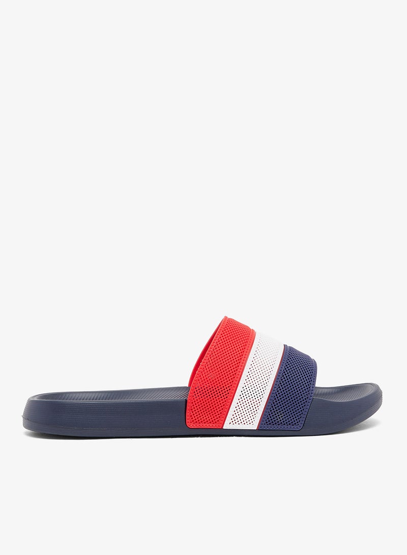 سفنتي فايف صنادل سلايد بتفاصيل مثقبة - Image 1