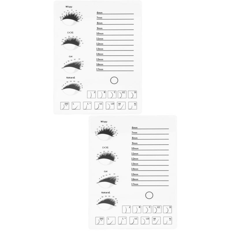2 pcs Eyelash Display Board Auxiliary Tool For Beauty Salon - Image 1