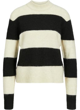 JJXX Women's Color Blocked Crew Neck Wool Sweater 12246493  - Image 5