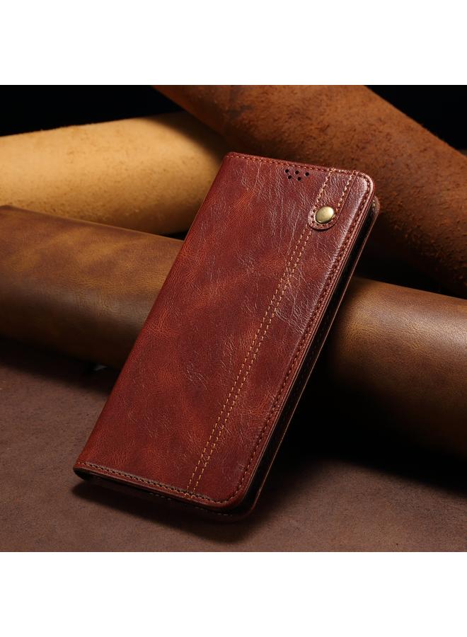 اس-توب جراب هاتف Case For Nothing CMF Phone 1 مصنوع من الجلد بنسيج شمع الزيت Crazy Horse - Image 2