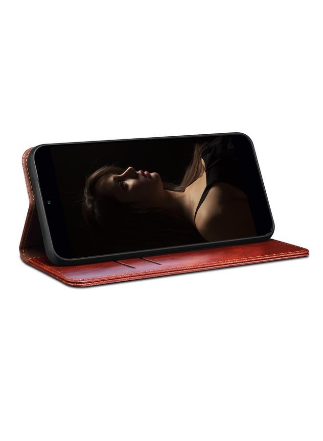 اس-توب جراب هاتف Case For Nothing CMF Phone 1 مصنوع من الجلد بنسيج شمع الزيت Crazy Horse - Image 5