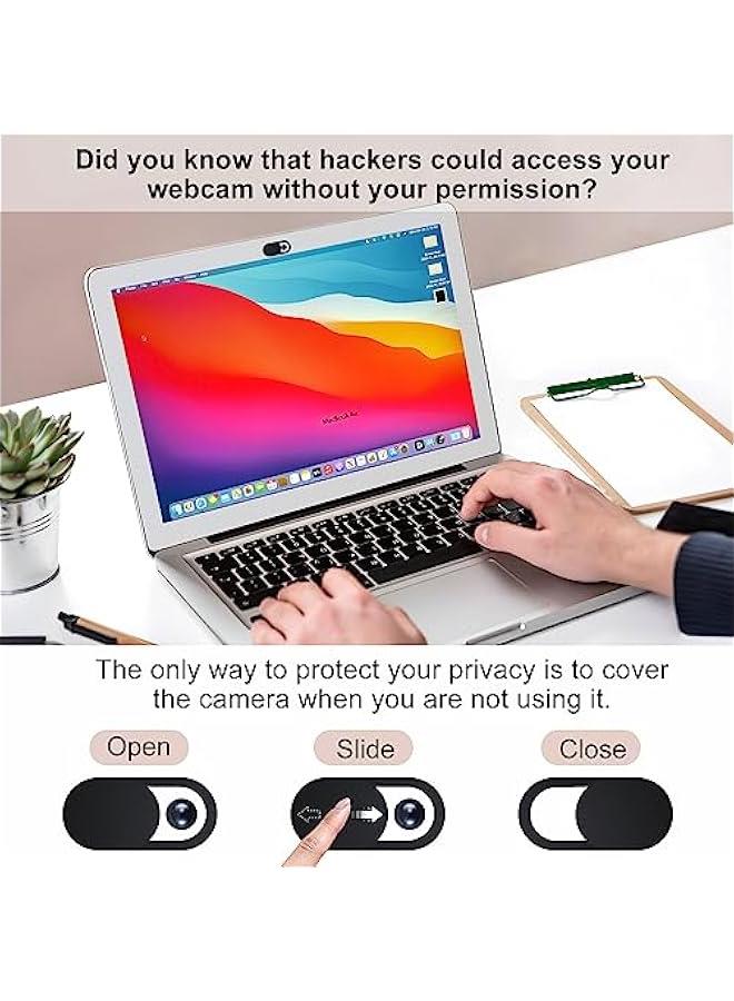 Arabest 10PCS Dust Cover Port Plugs for 2022 MacBook Air 13 15.3 inch M4 M3 M2 M1 /MacBook Pro 14 16, USB C Thunderbolt, 3.5mm Headphone & 2PCS Webcam Cover Slide  - Image 5