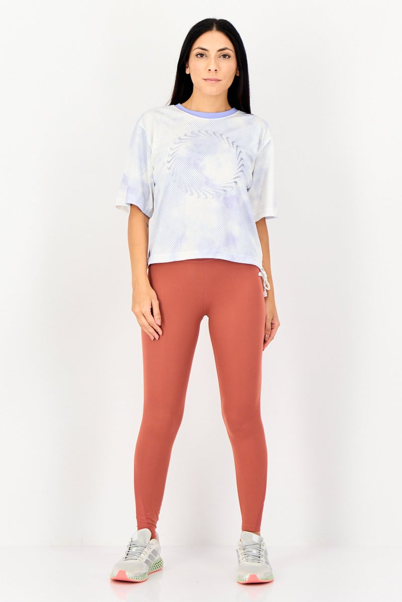 Nike تي شيرت تدريب قصير الأكمام فضفاض للنساء، متعدد الألوان - Image 4