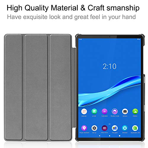 Robustrion Smart Trifold Hard Back Flip [Auto Sleep Wake] Case Cover for Lenovo Tab M10 FHD Plus TB-X606V / TB-X606F / TB-X606X [1st and 2nd Gen] 10.3 inch - Black - Image 5