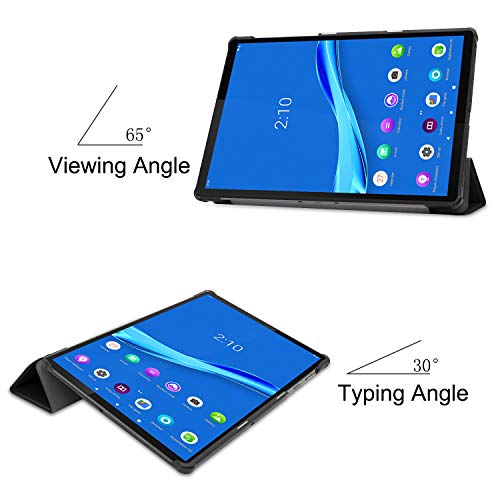 Robustrion Smart Trifold Hard Back Flip [Auto Sleep Wake] Case Cover for Lenovo Tab M10 FHD Plus TB-X606V / TB-X606F / TB-X606X [1st and 2nd Gen] 10.3 inch - Black - Image 3