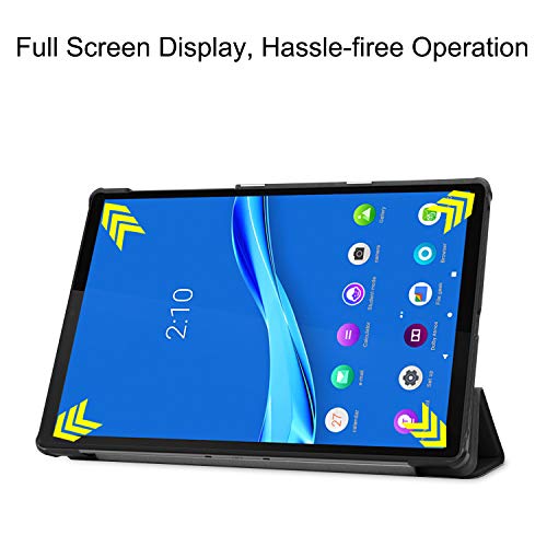 Robustrion Smart Trifold Hard Back Flip [Auto Sleep Wake] Case Cover for Lenovo Tab M10 FHD Plus TB-X606V / TB-X606F / TB-X606X [1st and 2nd Gen] 10.3 inch - Black - Image 4