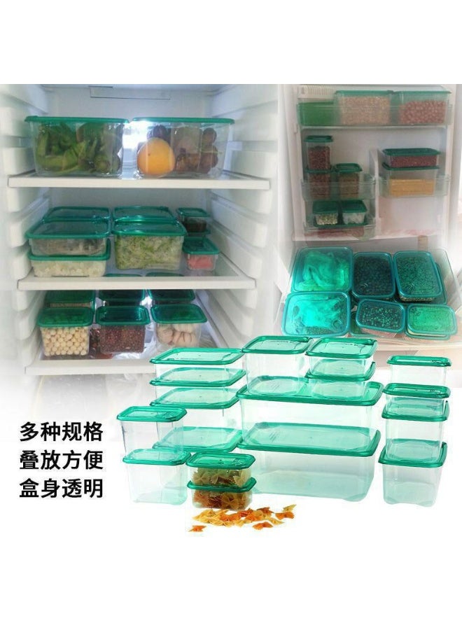 17-piece refrigerator containers, microwave-safe plastic - Image 3