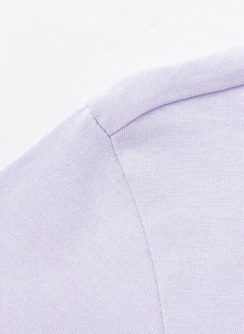 Balabala light purple and floral print Kids Girls Denim one-piece dress for Women | Best Price UAE