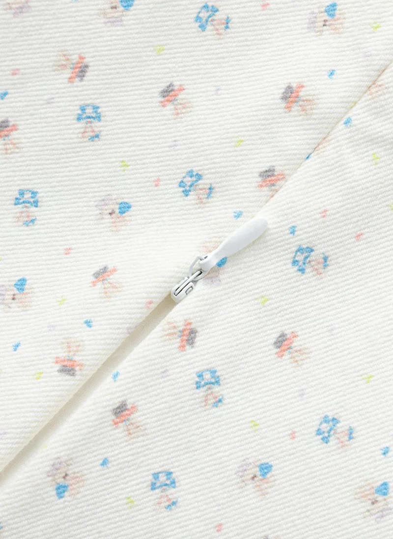 Balabala light purple and floral print Kids Girls Denim one-piece dress for Women | Best Price UAE