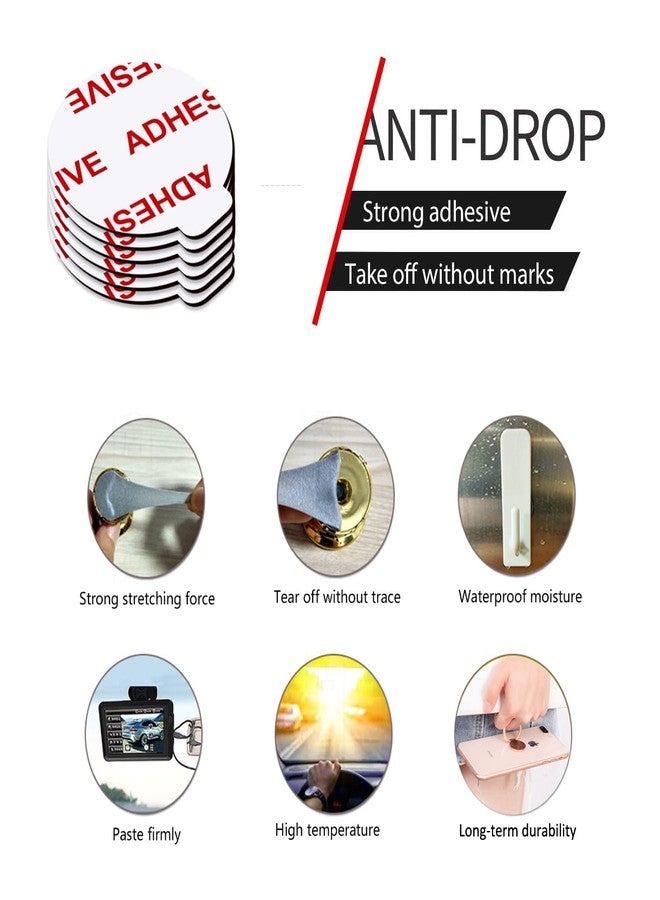 AZXYI Very High Bond Sticky Adhesive, AZXYI 6 Pack Socket Sticky Adhesive Replacement Kit, Double-Sided Stickers for Collapsible Grips Socket Base - Image 4
