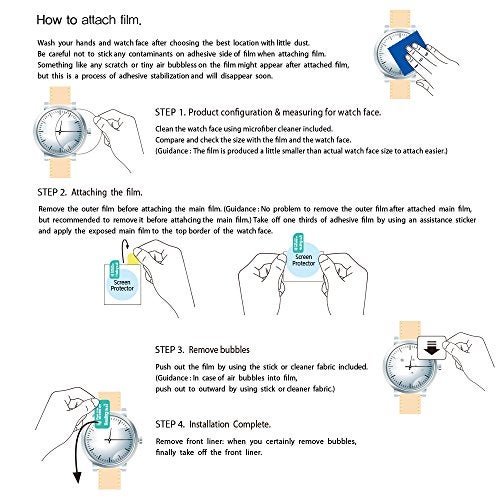 Healing Shield Healingshield Watch Face Protector Guard [Front 3pcs] (27mm(1.06in)) - Image 3