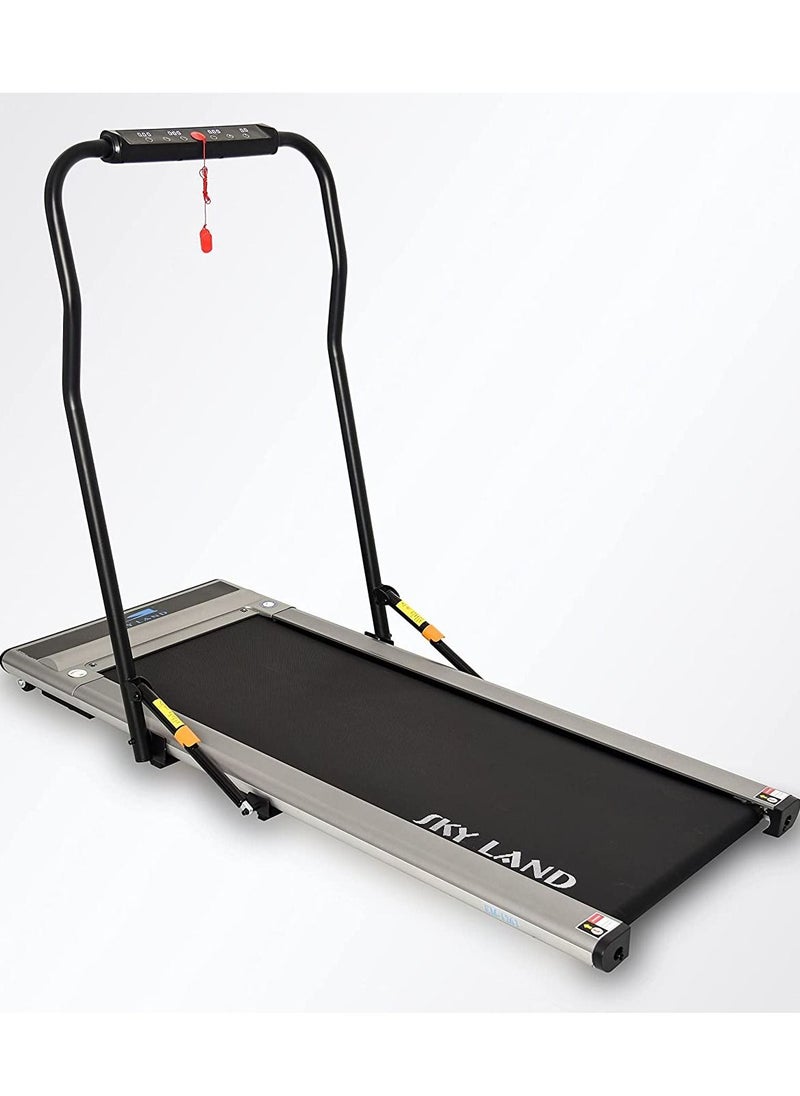 Sky Land 2-in-1 Ultra-Thin Foldable Treadmill | Compact Under Desk Walking & Running Machine with Remote Control, Fit Show App & Digital Display for Home Office Fitness, EM-1263  - Image 1