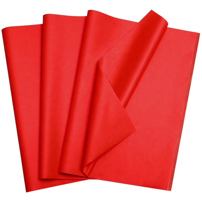 Bobobag 100 Sheets 20"X14" Red Tissue Paper Bulk for Gift Bags Wrapping Paper,Christmas Weddings Birthday Showers Arts Craft Party Favor Decoration - Image 5