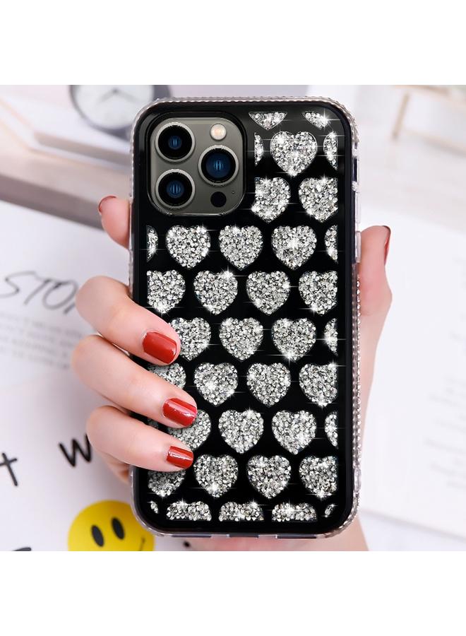 S-TOP Case For iPhone 11 Pro Max Love Hearts Diamond Mirror TPU Phone Case - Image 1