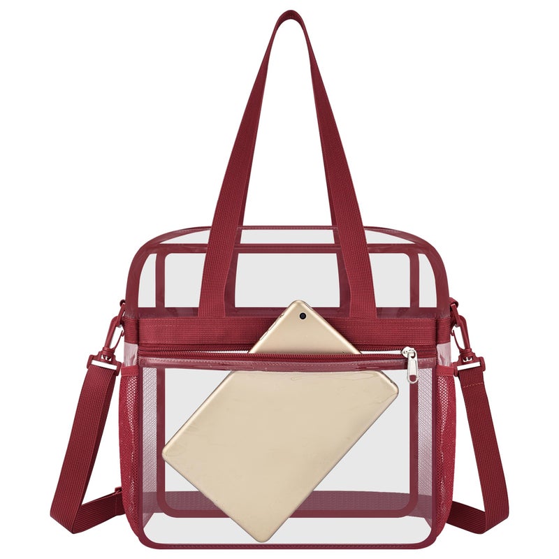 Oraben Clear Bag for Stadium Events 12x6x12 Clear Tote Bag for Women Sports Fan Tote Transparent Lunch Bag for Work Concert - Image 2