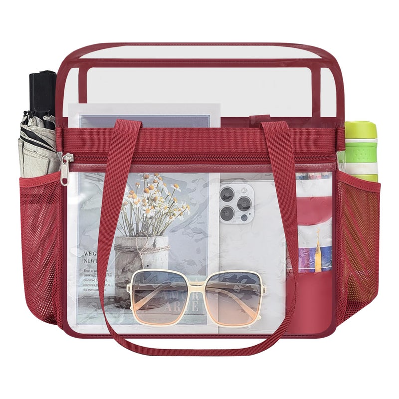 Oraben Clear Bag for Stadium Events 12x6x12 Clear Tote Bag for Women Sports Fan Tote Transparent Lunch Bag for Work Concert - Image 3