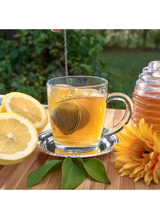 YOMITH Stainless Steel Tea Ball Infuser Tea Strainer Fine Mesh, Ball Strainer, Tea Filter, Tea Diffuser with Extended Chain Hook Reusable & Eco-Friendly (Small, Pack of 2) - Image 2