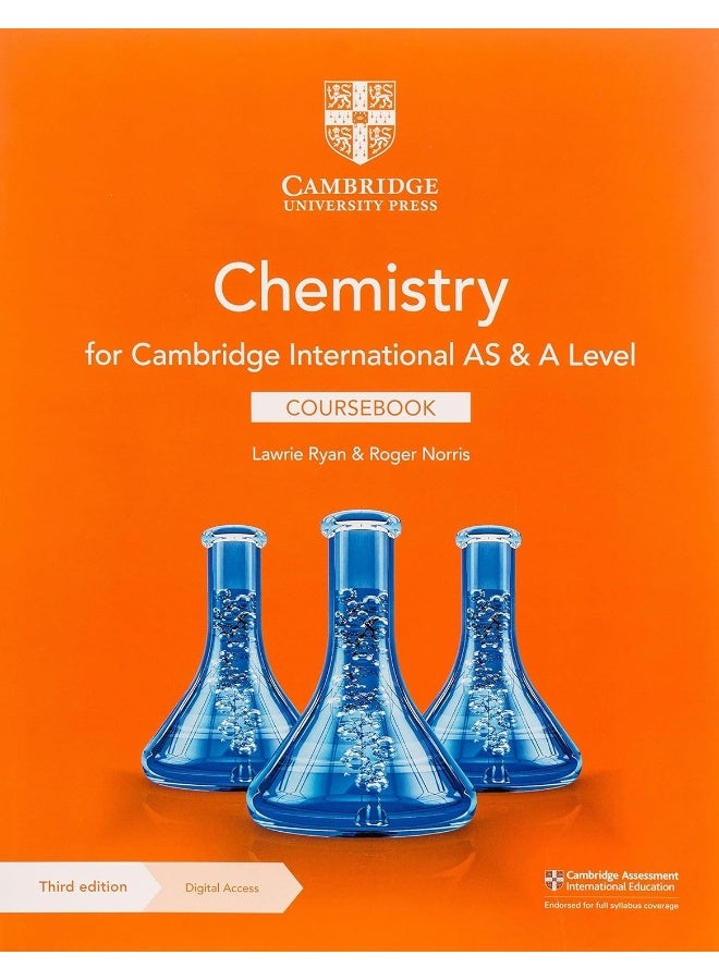 Cambridge University Press Cambridge International AS & A Level Chemistry Coursebook with Digital Access (2 Years)  - Image 1